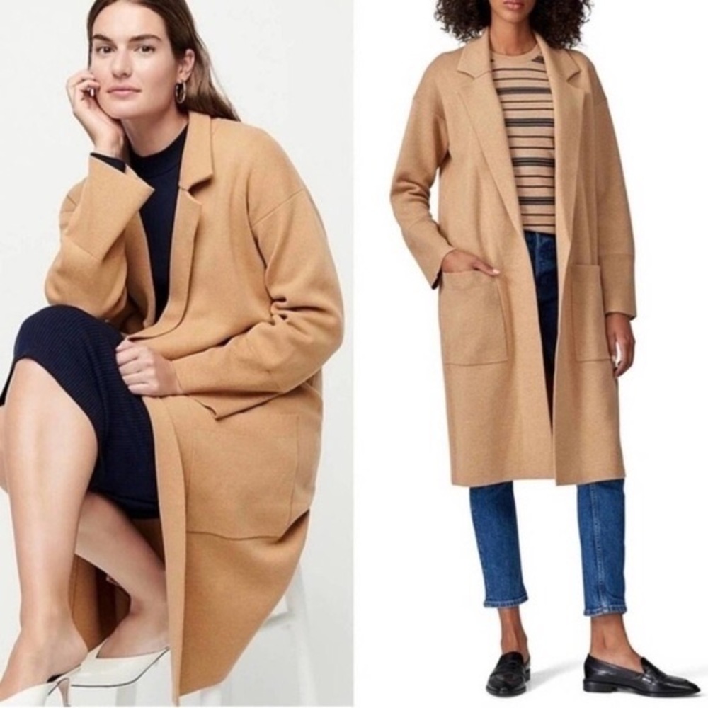 J.CREW Ella Open Front Long Sleeve Sweater Blazer NWT - Picture 3 of 10